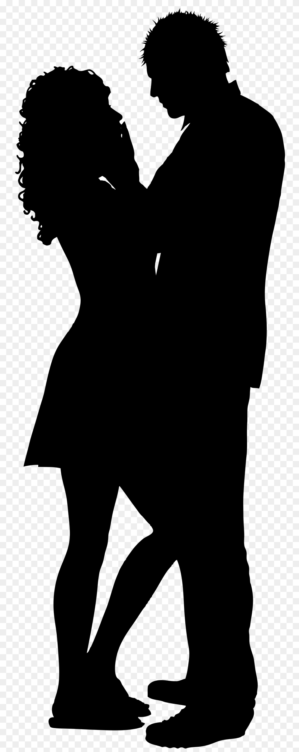 Couple Clipart, Silhouette, Adult, Male, Man Png Image