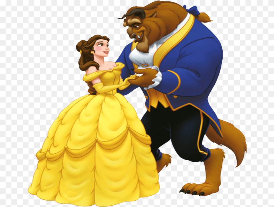Couple Clipart Beauty And The Beast Transparent Background, Toy, Doll, Person, Head Free Png Download