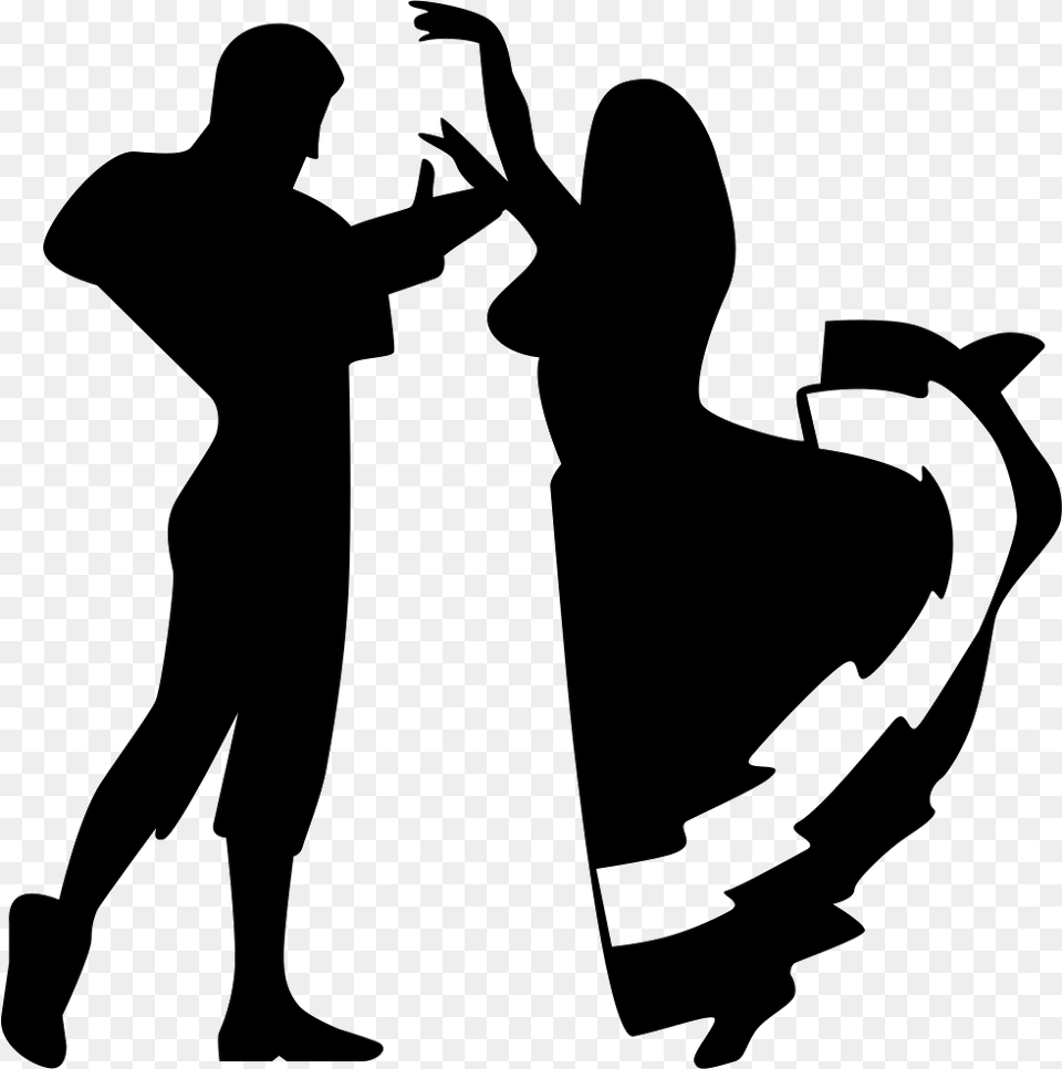 Couple Dancing Flamenco Couple Dance Icon, Stencil, Silhouette, Leisure Activities, Person Free Png Download