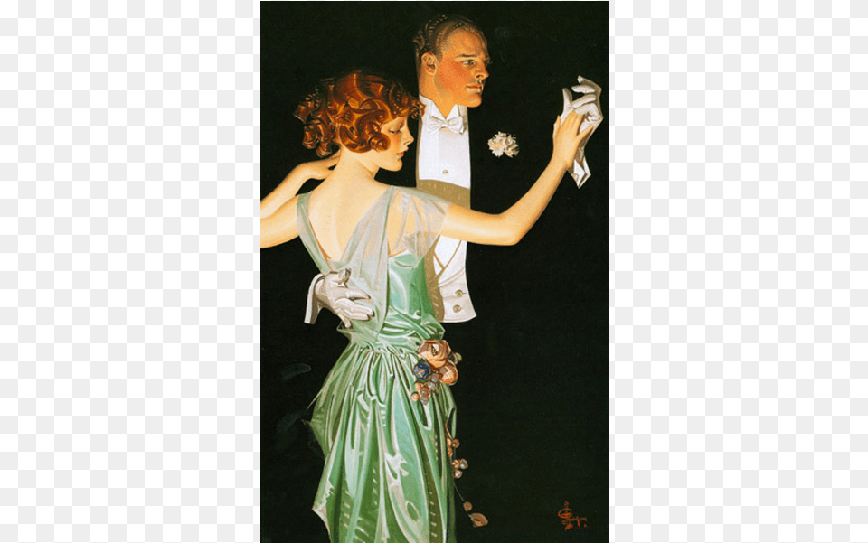 Couple Dancing Jc Leyendecker Dancing, Painting, Dress, Clothing, Art Png