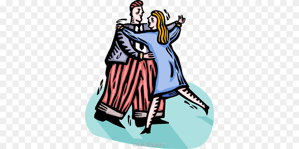 Couple Dancing Royalty Vector Clip Art Illustration, Fashion, Publication, Book, Comics Free Png Download