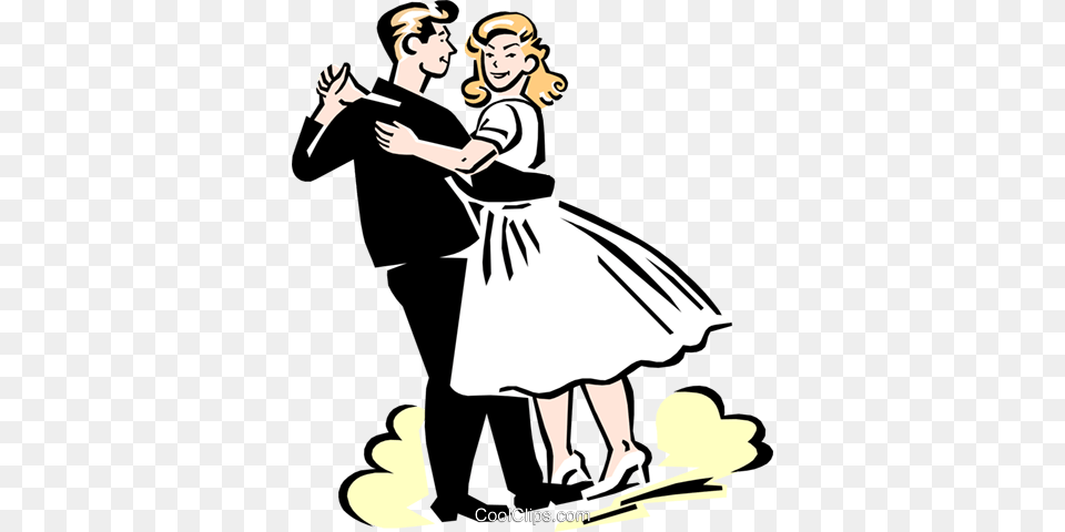 Couple Dancing Royalty Vector Clip Art Illustration, Person, Leisure Activities, Dance Pose, Adult Free Png Download
