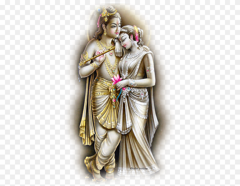 Couple Divinits Hindous Krishna Et Radha Radha Krishnna, Adult, Bride, Female, Person Free Transparent Png