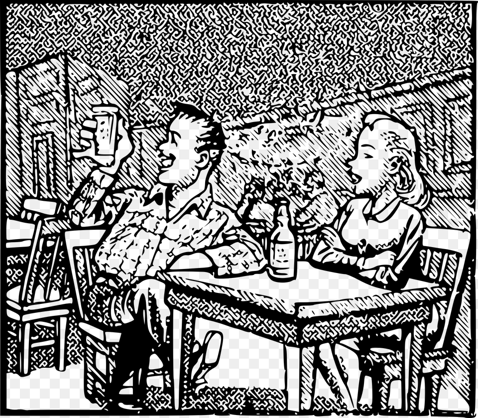 Couple Drink S At Bar Clip Arts Coffee Table, Gray Free Png