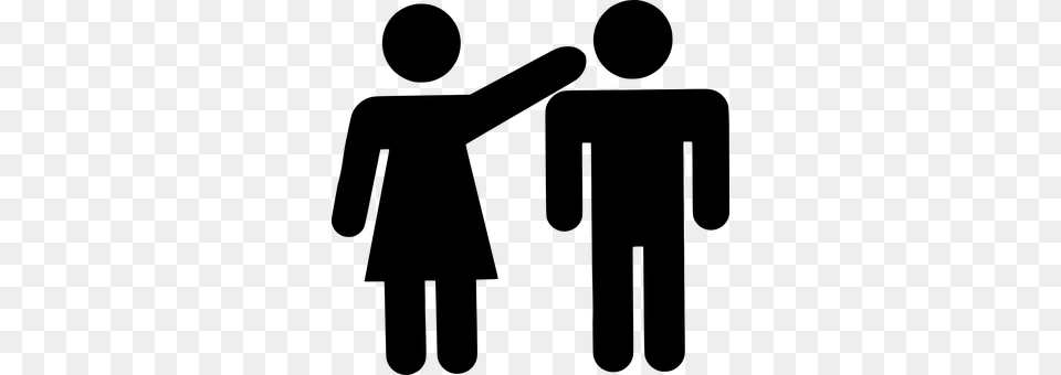 Couple Female Male Reaching Black Silhouet People Holding Hands Icon, Gray Free Png Download