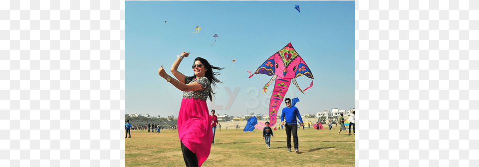 Couple Flying Kite Kite, Toy, Adult, Female, Person Free Png