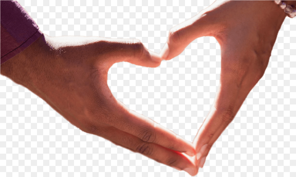 Couple Forming Heart With Hands Couple Hand, Person, Symbol, Love Heart Symbol Png Image