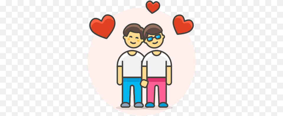 Couple Gay Head To Icon Of Lgbt Gay Couple Cartoon, Face, Person, Baby Free Png Download