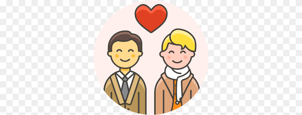 Couple Gay Love Icon Couple Break Up Cartoon, Baby, Person, Face, Head Png Image