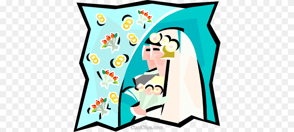 Couple Getting Married Royalty Vector Clip Art Illustration, Greeting Card, Envelope, Mail, Graphics Free Png