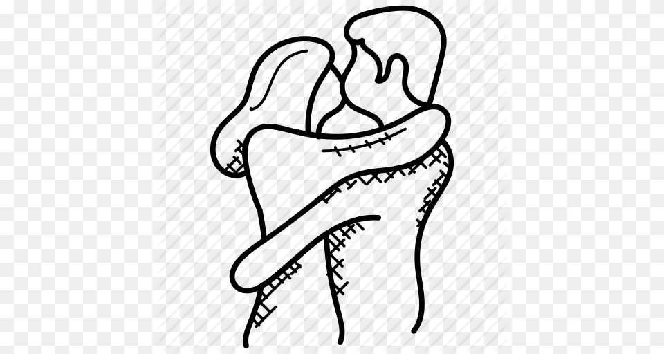 Couple Hugging Kissing Love Romantic Icon, Art, Drawing Free Png