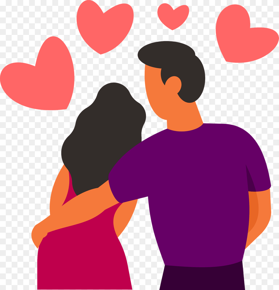 Couple In Love Clipart, Adult, Person, Man, Male Free Png