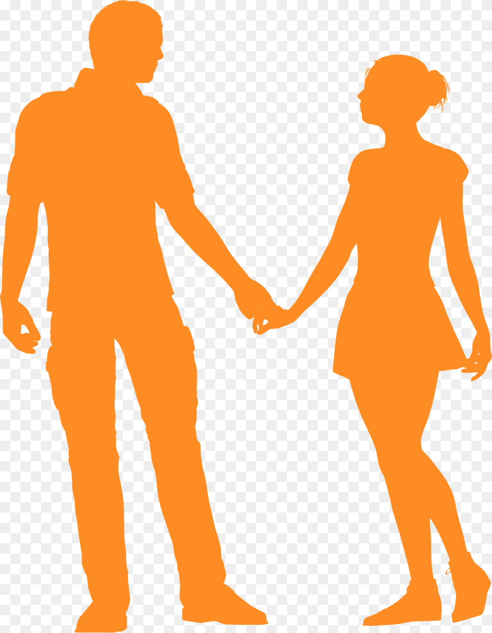 Couple In Love Silhouette, Body Part, Hand, Person, Adult Png