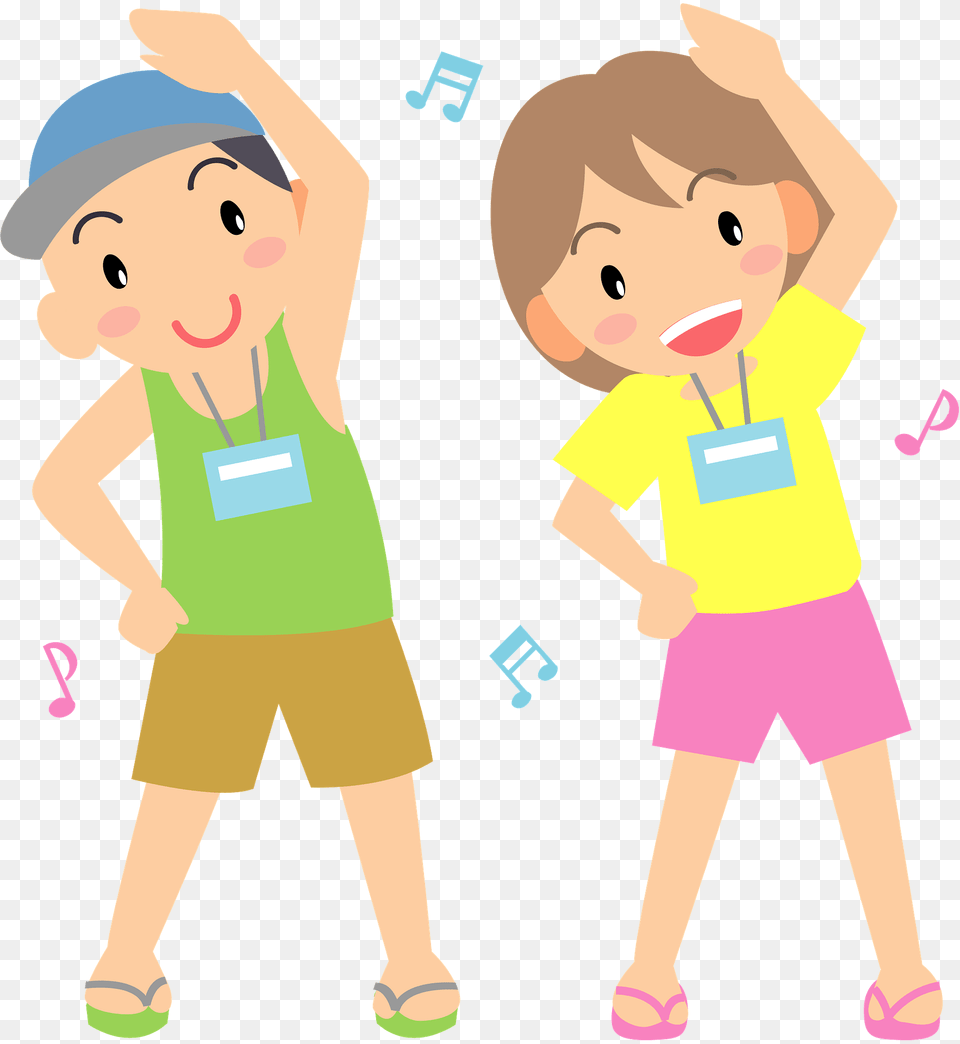 Couple Is Exercising To Music Clipart, Person, Clothing, Shorts, Face Free Transparent Png