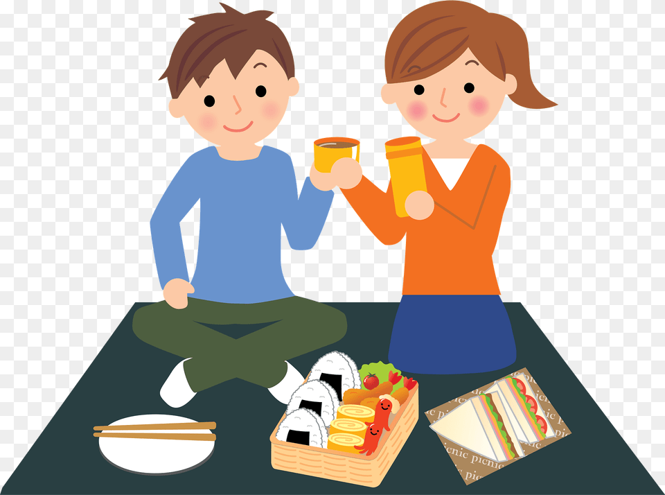 Couple Is Having A Picnic Clipart, Food, Lunch, Meal, Person Free Png Download