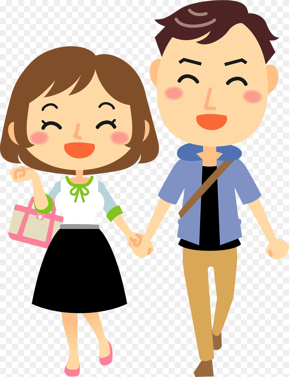 Couple Is Holding Hands Clipart, Person, Baby, Face, Head Free Png