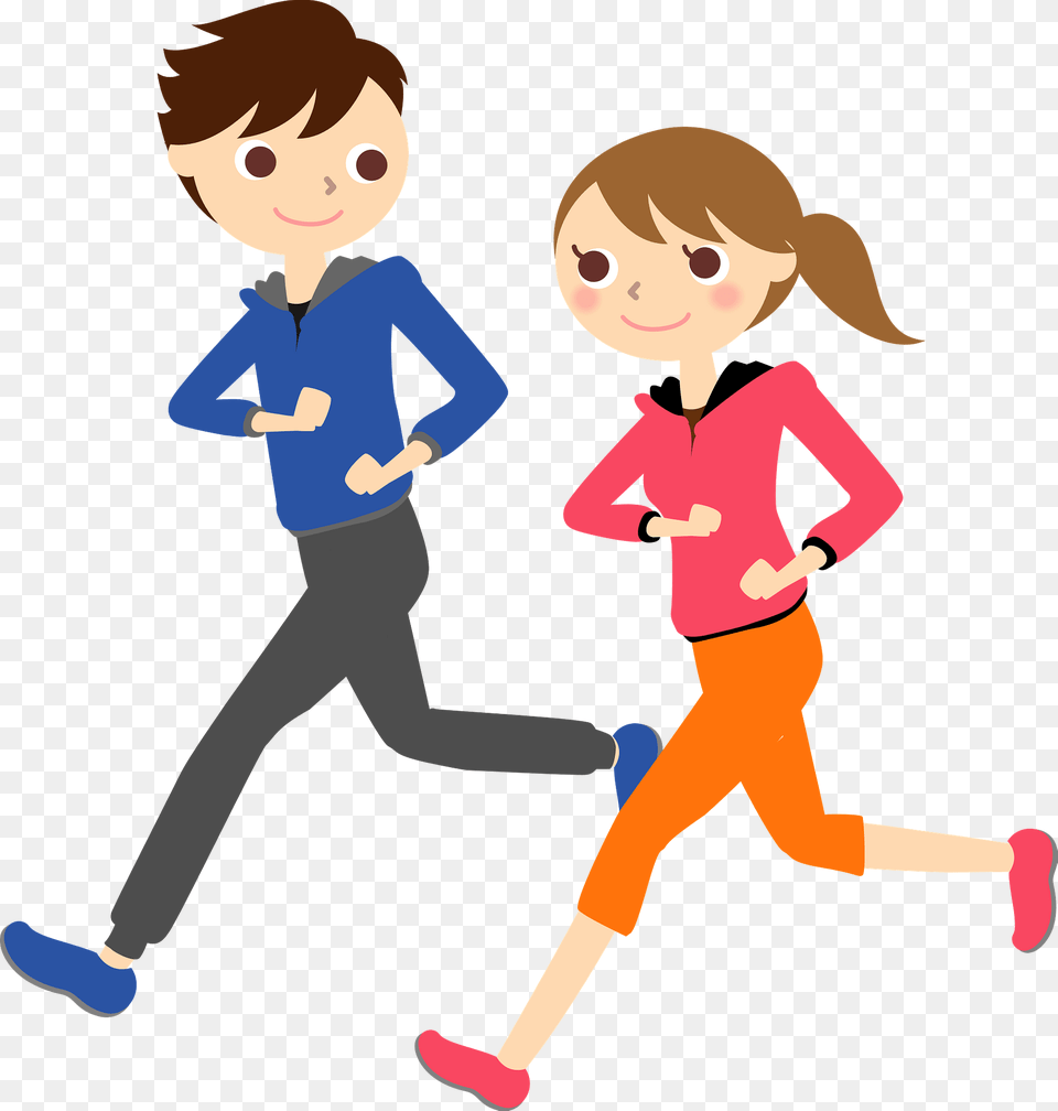 Couple Is Jogging Clipart, Baby, Person, Face, Head Free Transparent Png