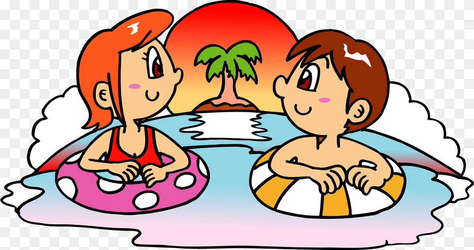 Couple Is On A Tropical Island Clipart, Face, Head, Person, Water Free Png Download