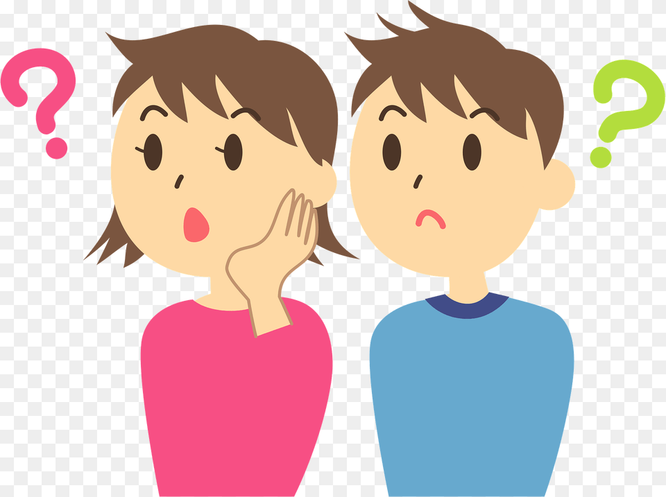 Couple Is Questioning Clipart, Baby, Person, Face, Head Free Png