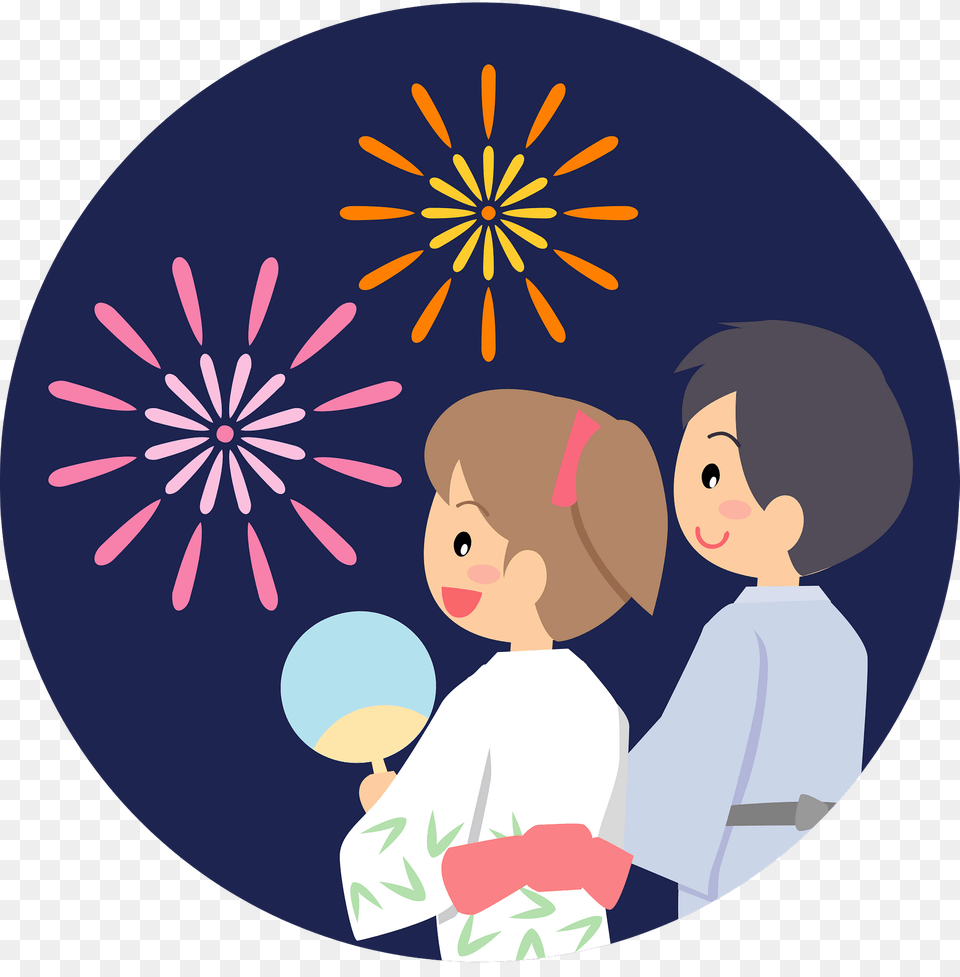 Couple Is Watching Fireworks Clipart, Art, Graphics, Photography, Baby Png Image