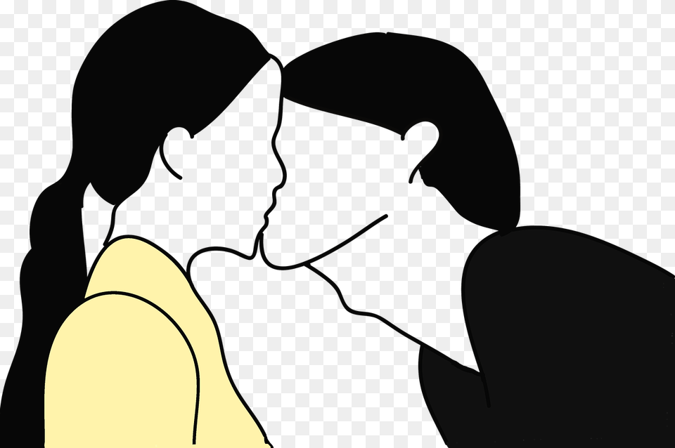Couple Kiss Romantic Photo Romanticism, Silhouette, Kissing, Person, Adult Free Png Download