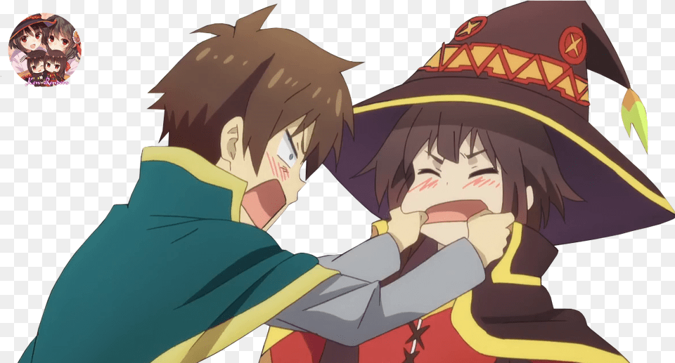 Couple Konosuba, Anime, Person, Face, Head Free Png Download