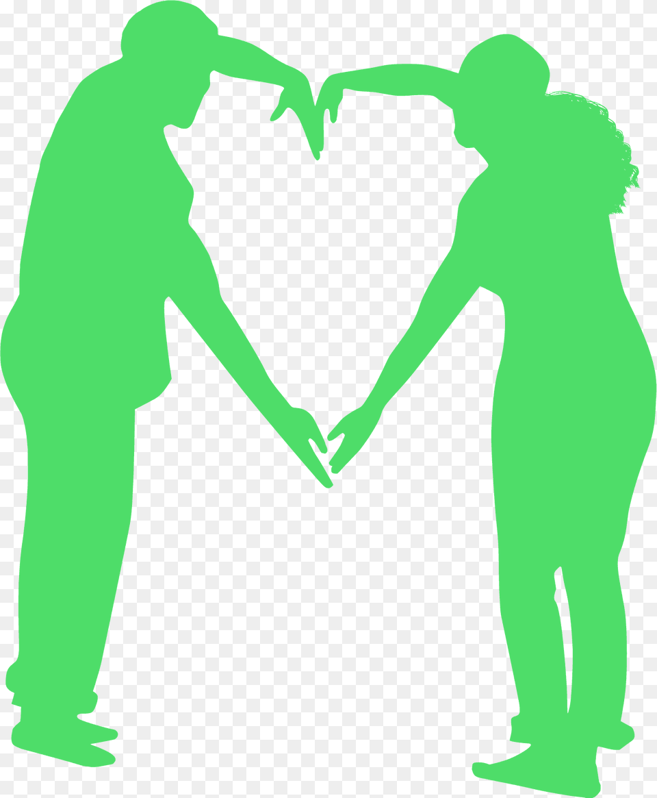 Couple Making Heart Symbol Silhouette, Body Part, Hand, Person, Adult Png