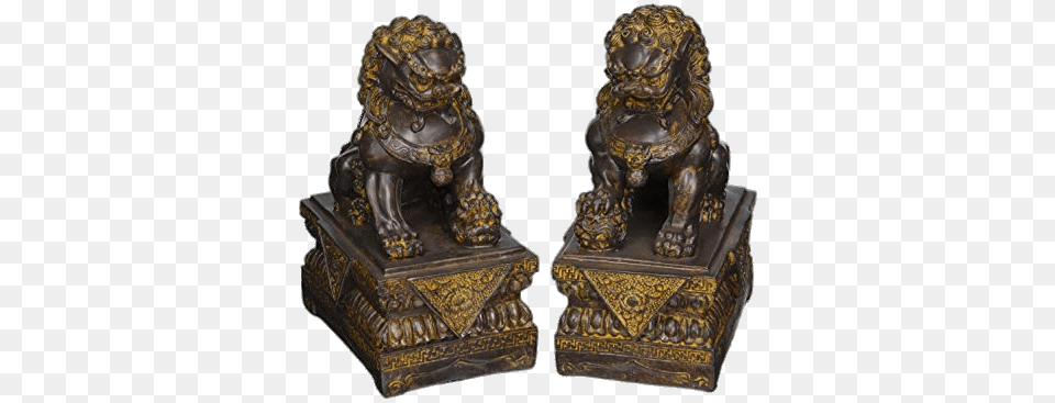 Couple Of Foo Dogs, Bronze, Animal, Lion, Mammal Free Transparent Png