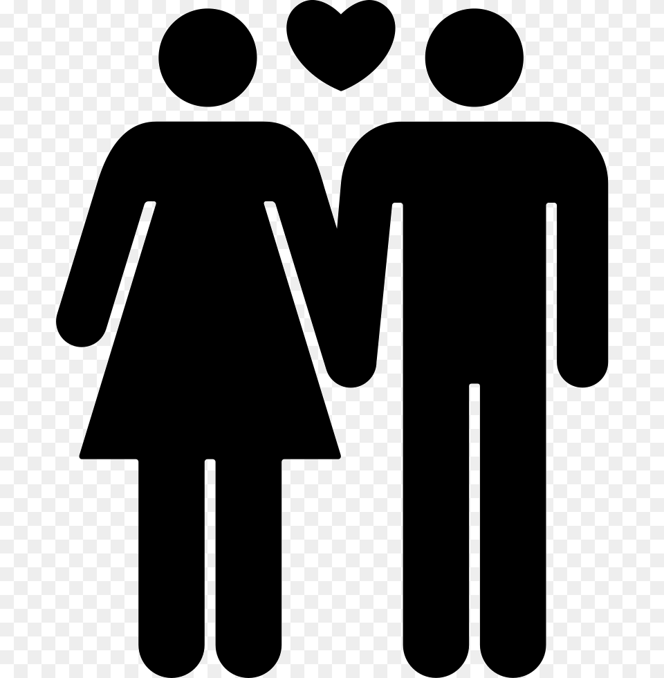 Couple Of Man And Woman In Love Svg Icon Download Couple Icon, Sign, Symbol, Stencil Free Transparent Png