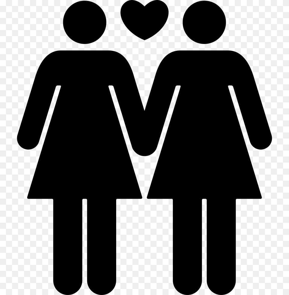 Couple Of Sisters Loving Each Other Sister Icon, Sign, Symbol, Stencil Free Transparent Png