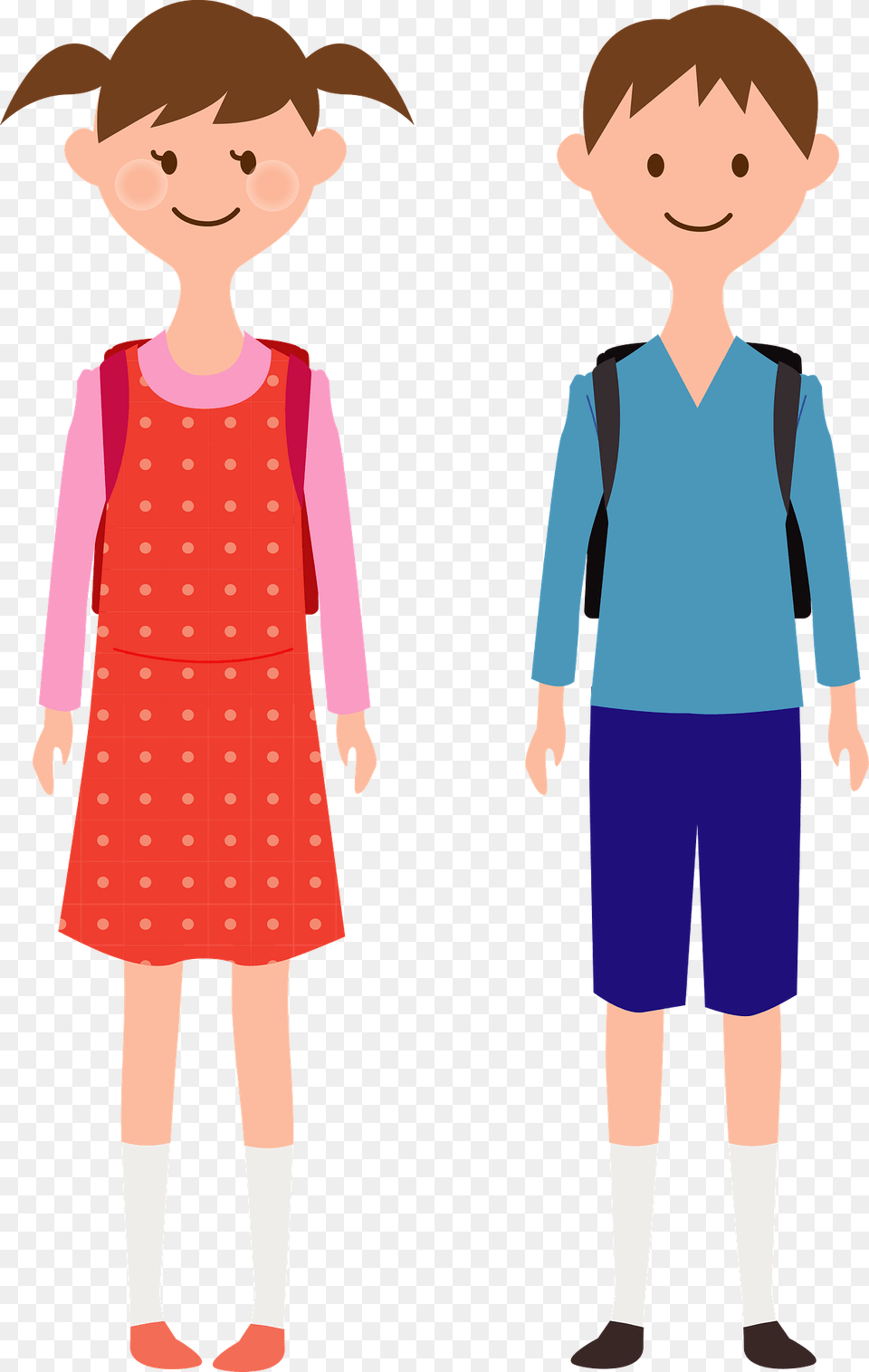 Couple Of Students Clipart, Boy, Child, Person, Female Png Image