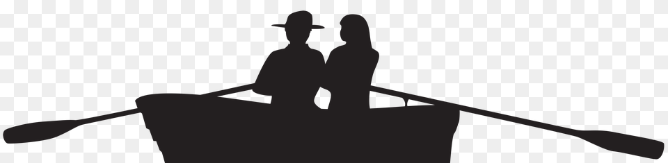 Couple On Boat Silhouette Clip Art Gallery, Cross, Symbol, Gray Free Png Download