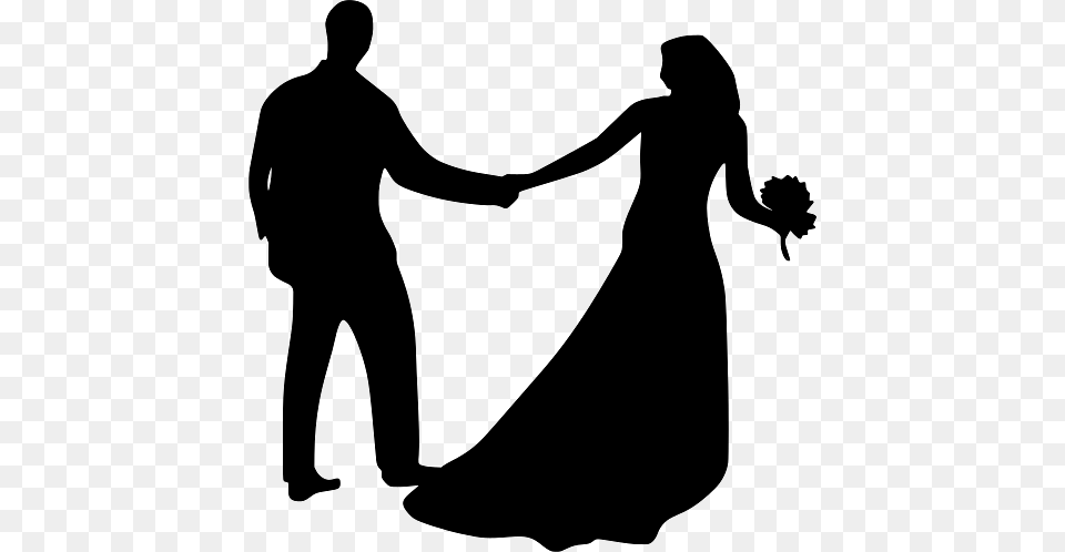 Couple On Their Wedding Day, Body Part, Silhouette, Person, Hand Png