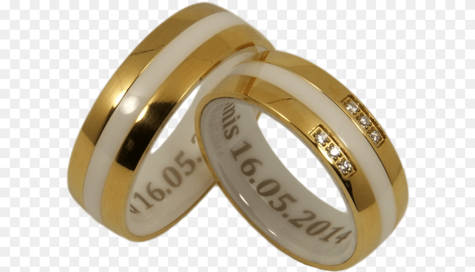 Couple Rings Ceramic And Stainless Steel Eheringe Gold Mit Keramik, Accessories, Jewelry, Ring, Tape Png