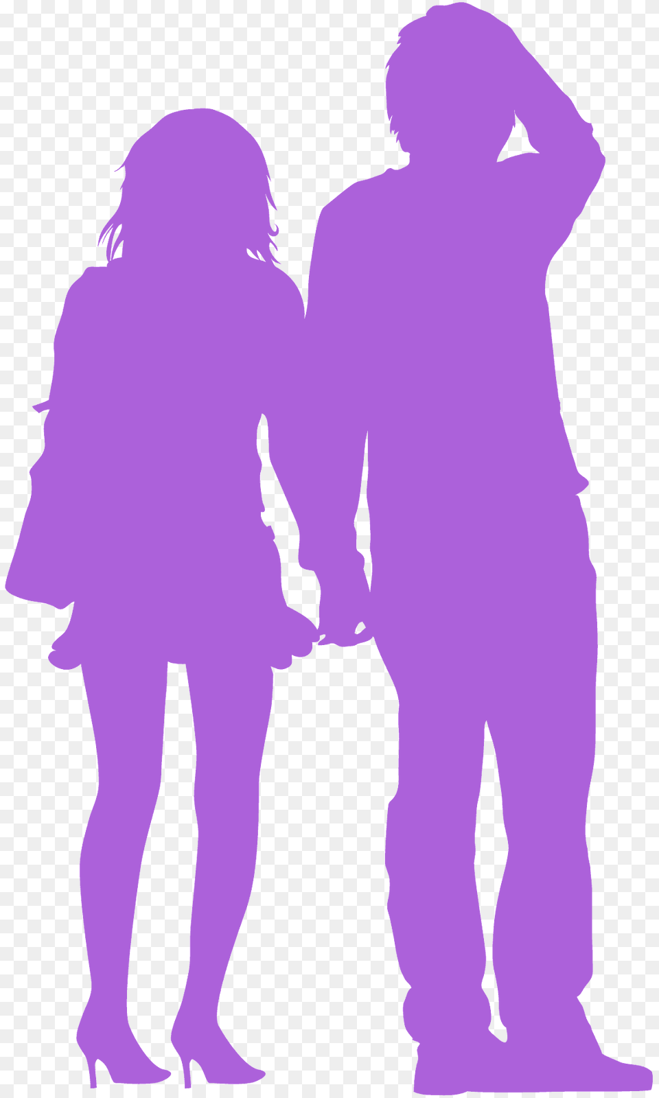 Couple Silhouette, Body Part, Hand, Person, Adult Png Image