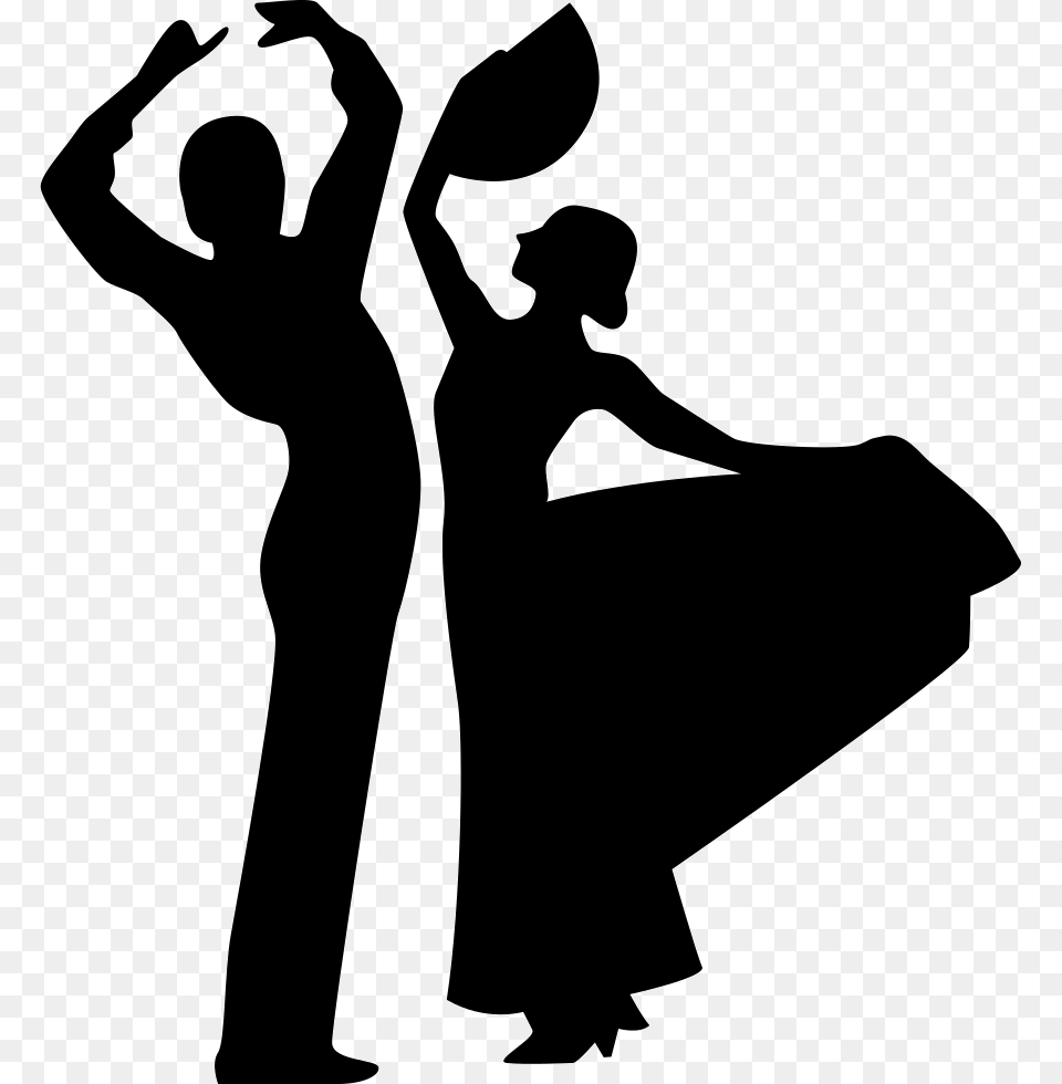 Couple Silhouette Flamenco Dancers Silhouette, Leisure Activities, Dancing, Person, Adult Png