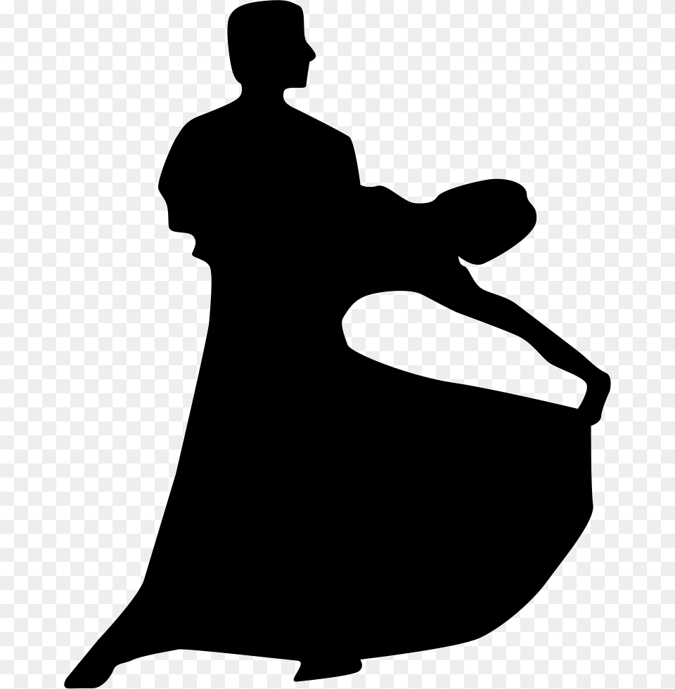 Couple Silhouette Of Flamenco Dance Icon Download, Adult, Male, Man, Person Png