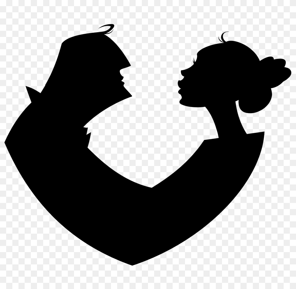 Couple Silhouette Silhouette, Animal, Fish, Sea Life, Shark Free Transparent Png