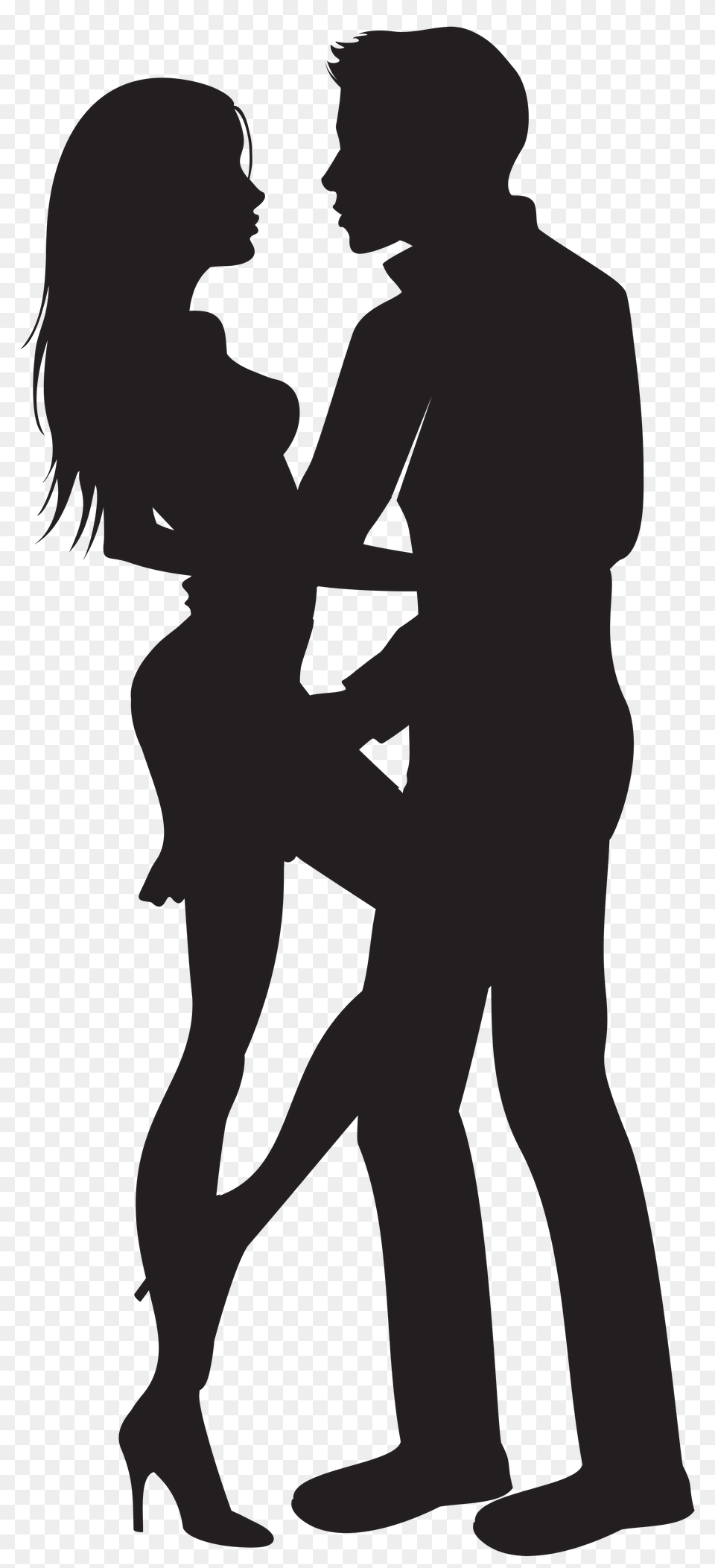 Couple Silhouettes Clip Art Free Png