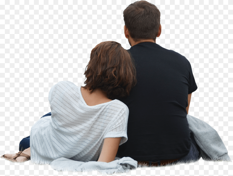Couple Sitting Back People Sitting Back, Body Part, Clothing, T-shirt, Person Free Transparent Png