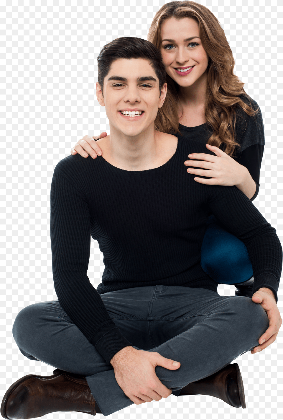 Couple Studio Photo Pose Png Image