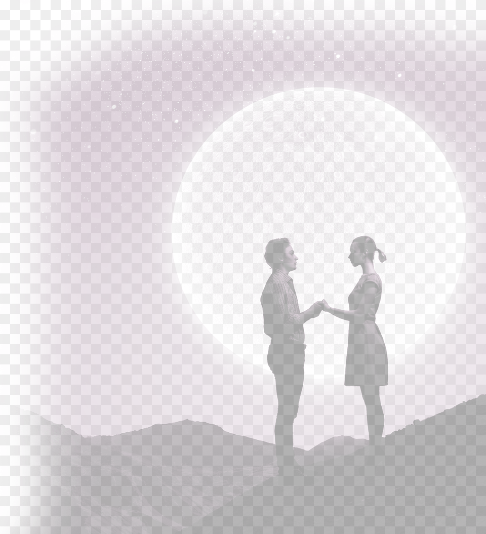 Couple Trans Celestial Phase By Essie Powers, Astronomy, Outdoors, Night, Nature Png Image