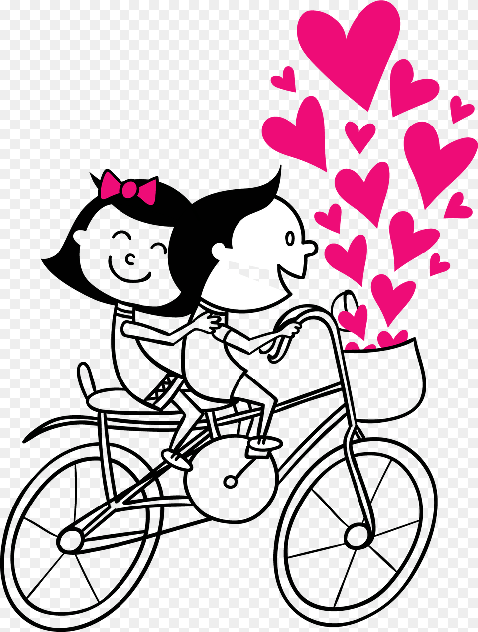 Couple Vector Cycling Photo Clipart Love Couple Vector, Cartoon, Clothing, Hat, Baby Png Image