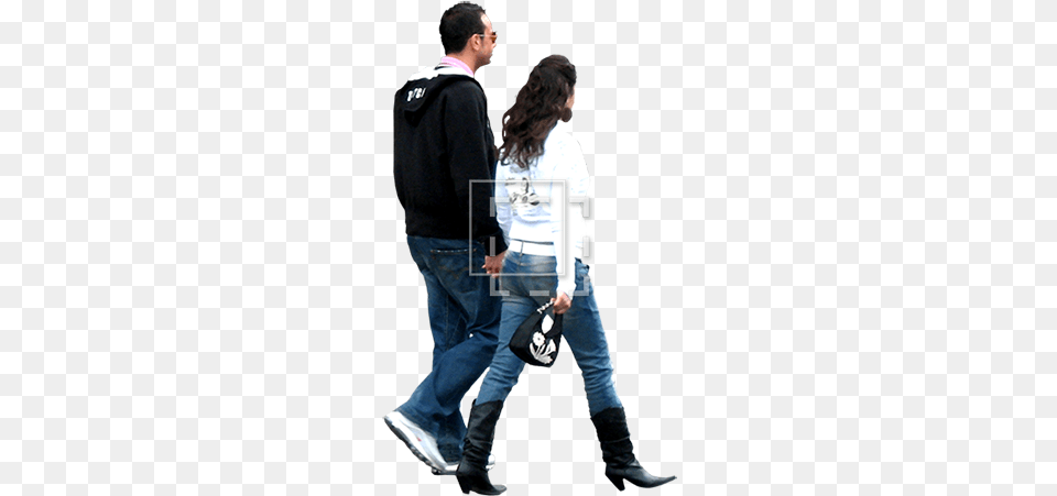 Couple Walking Away Peoples For Photoshop, Clothing, Person, Pants, Footwear Png Image
