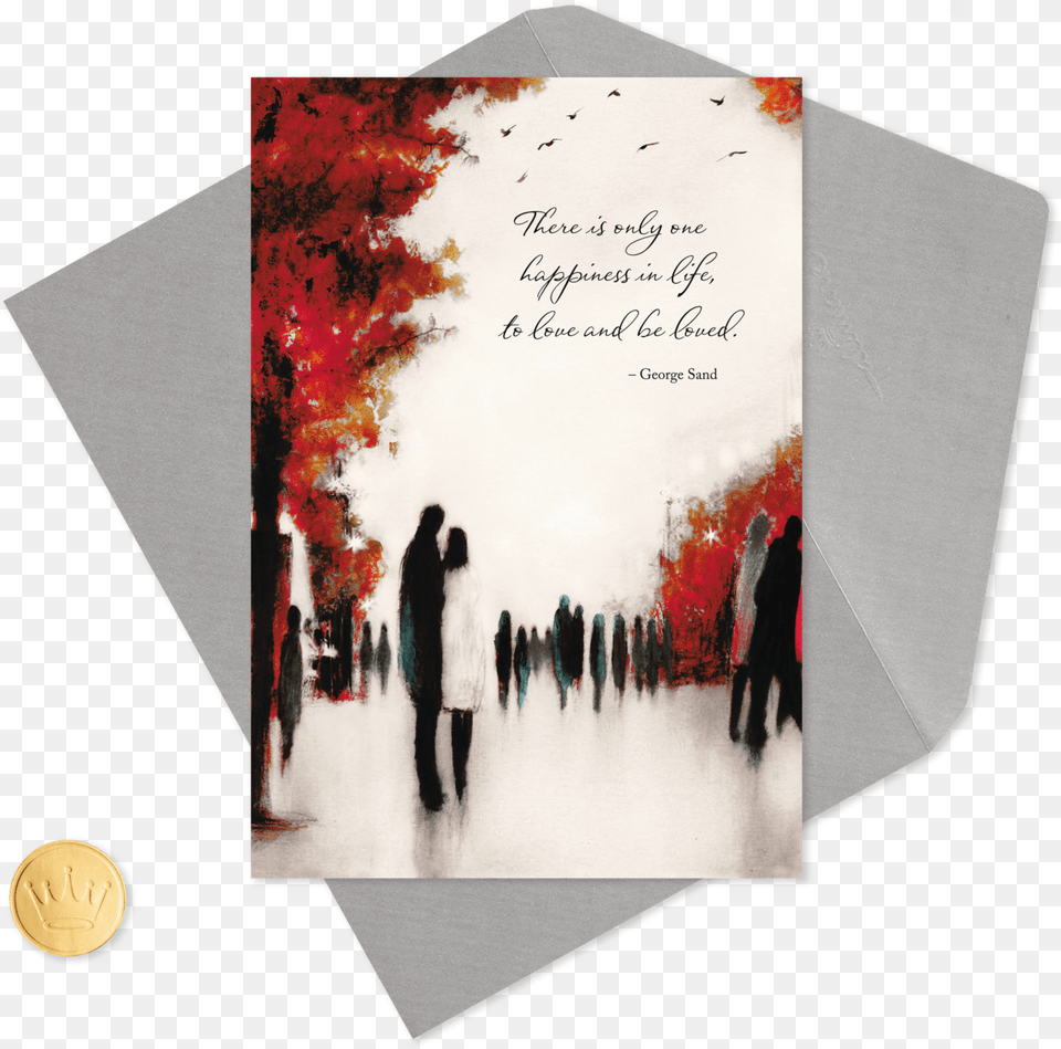 Couple Walking In The Park Anniversary Card Christmas Card, Person, Envelope, Greeting Card, Mail Free Png