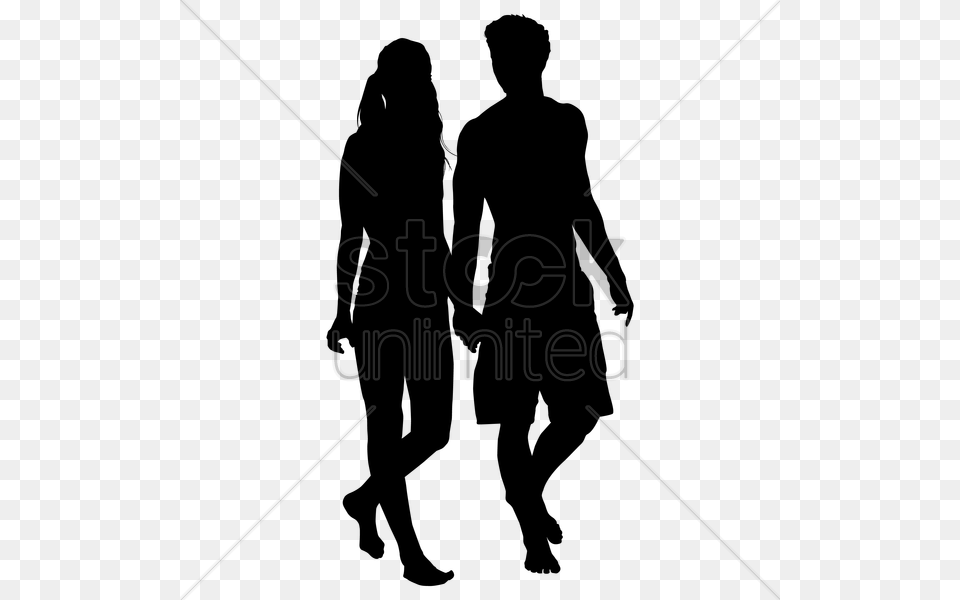 Couple Walking Silhouette Clipart Silhouette Clip Art, Lighting Free Png