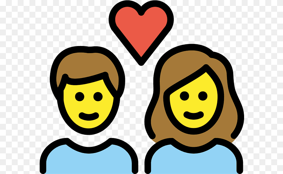 Couple With Heart Casal Emoticon, Face, Head, Person Free Transparent Png