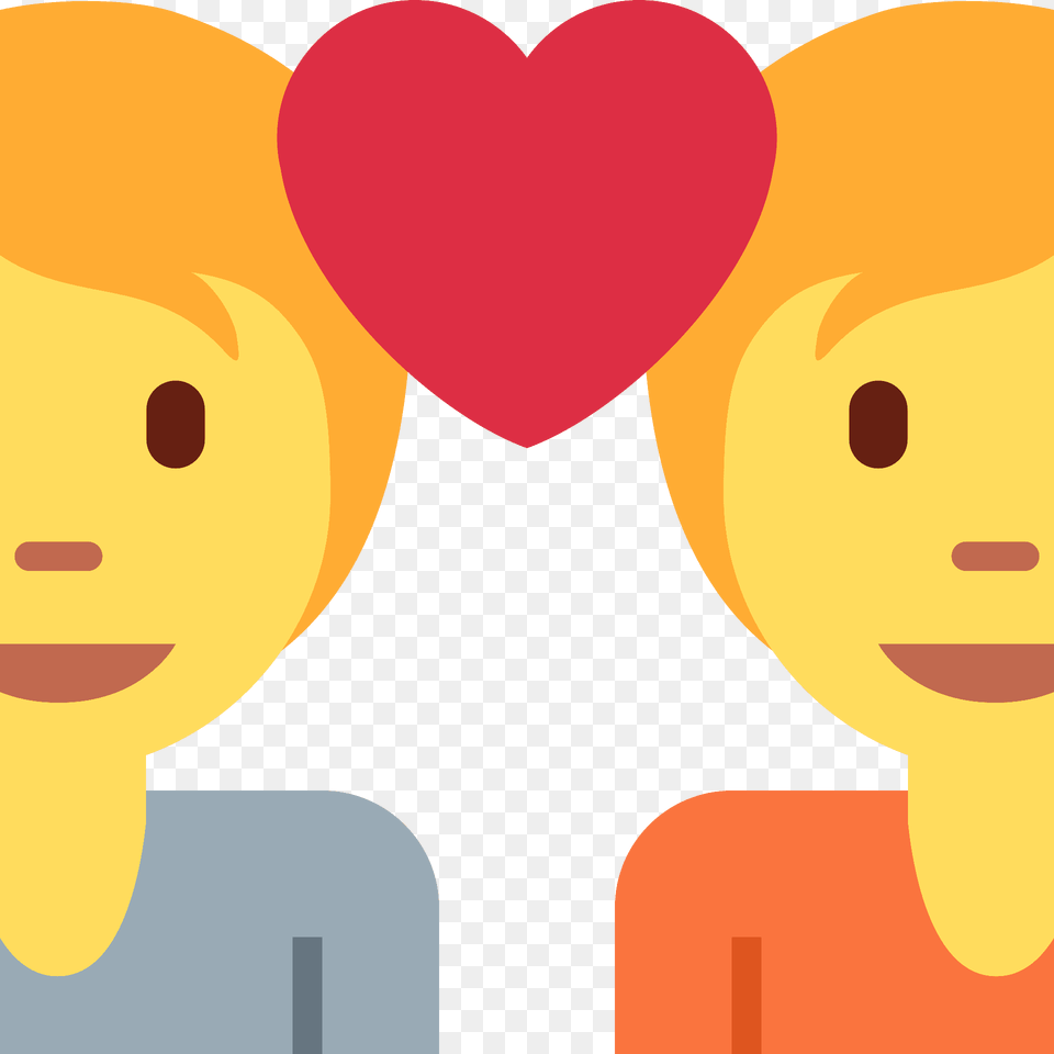 Couple With Heart Emoji Clipart Png