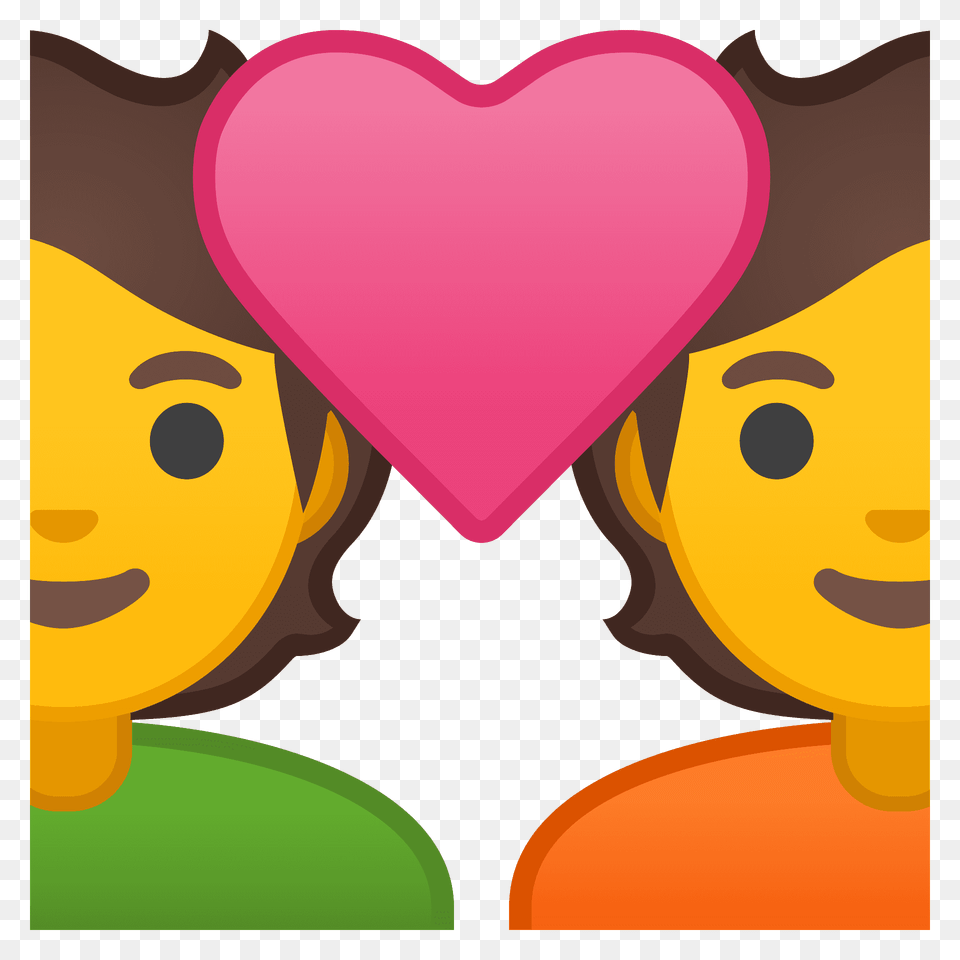 Couple With Heart Emoji Clipart, Art, Animal, Cattle, Cow Png