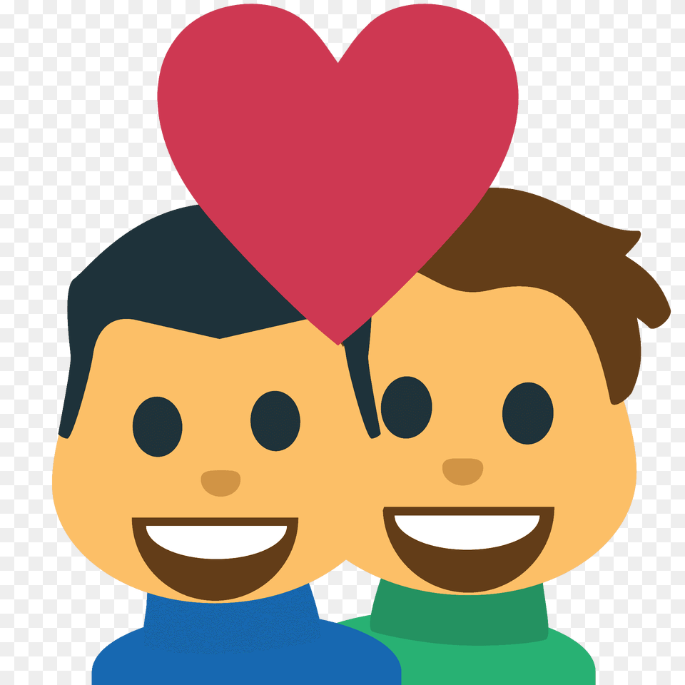 Couple With Heart Man Man Emoji Clipart, Balloon, Animal, Fish, Sea Life Png